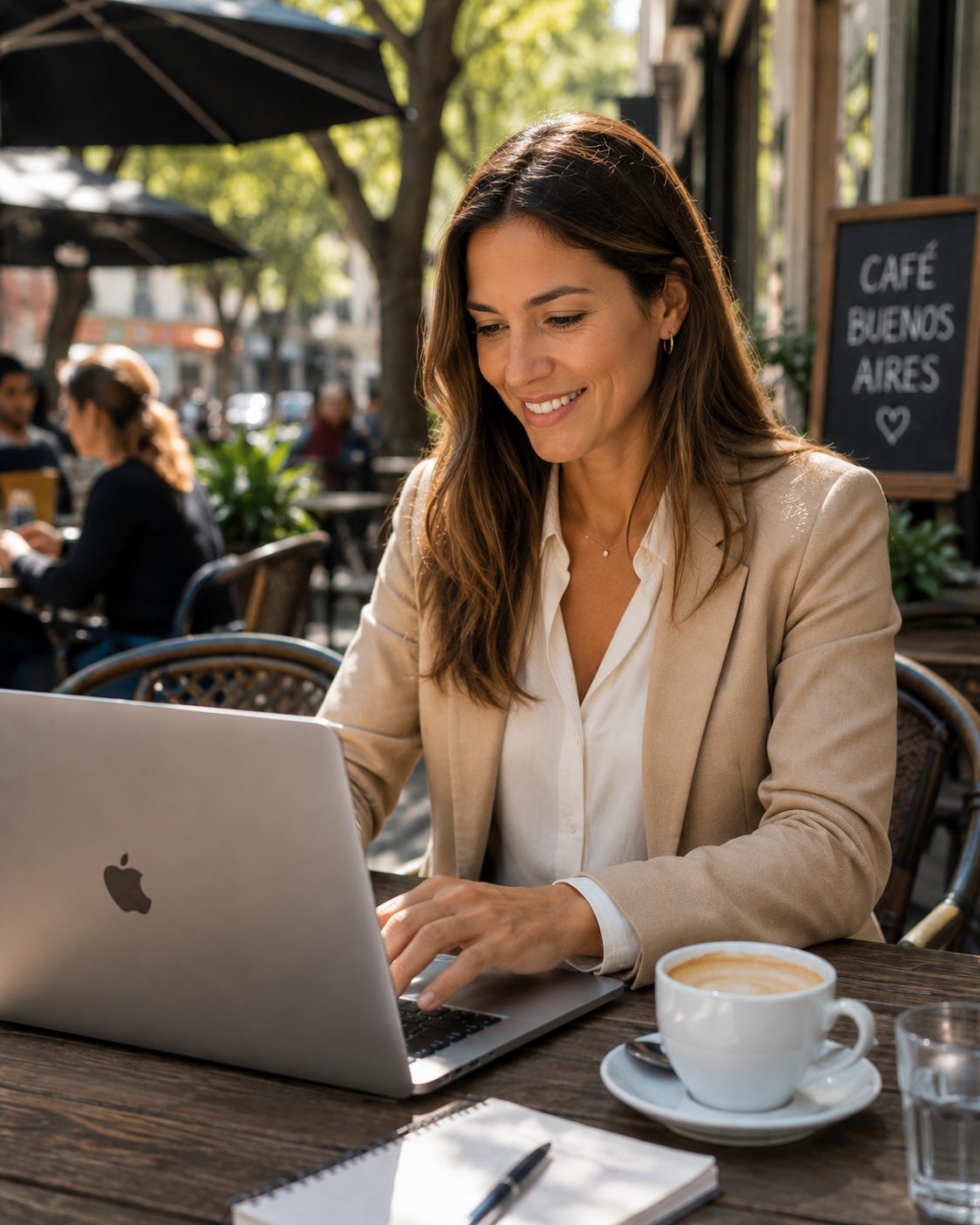 Agente inmobiliaria trabajando con CentralProp