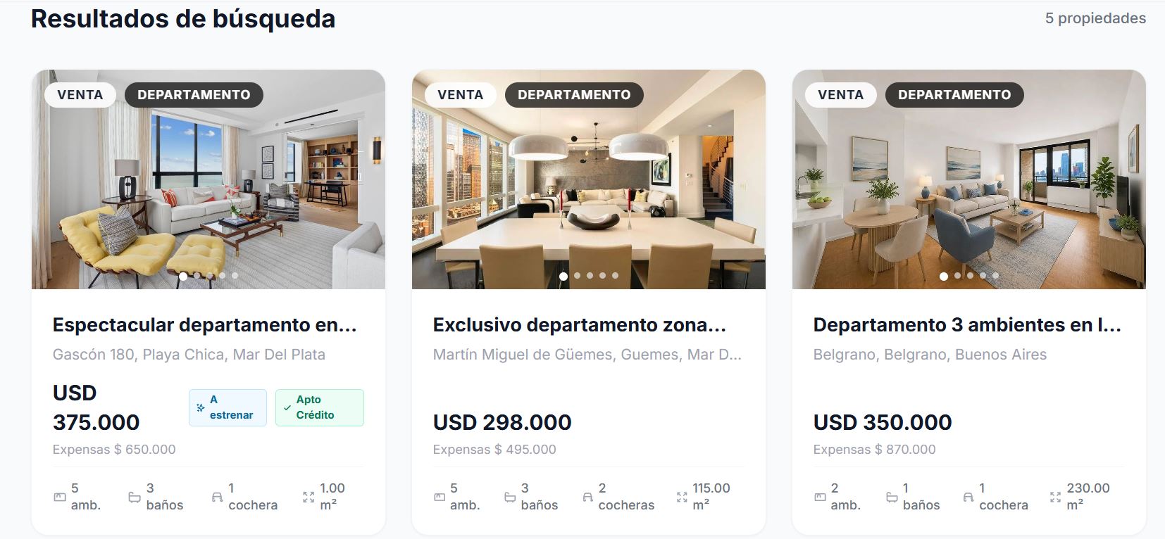 Los resultados, como mejor funcionen para vos — diseño 1